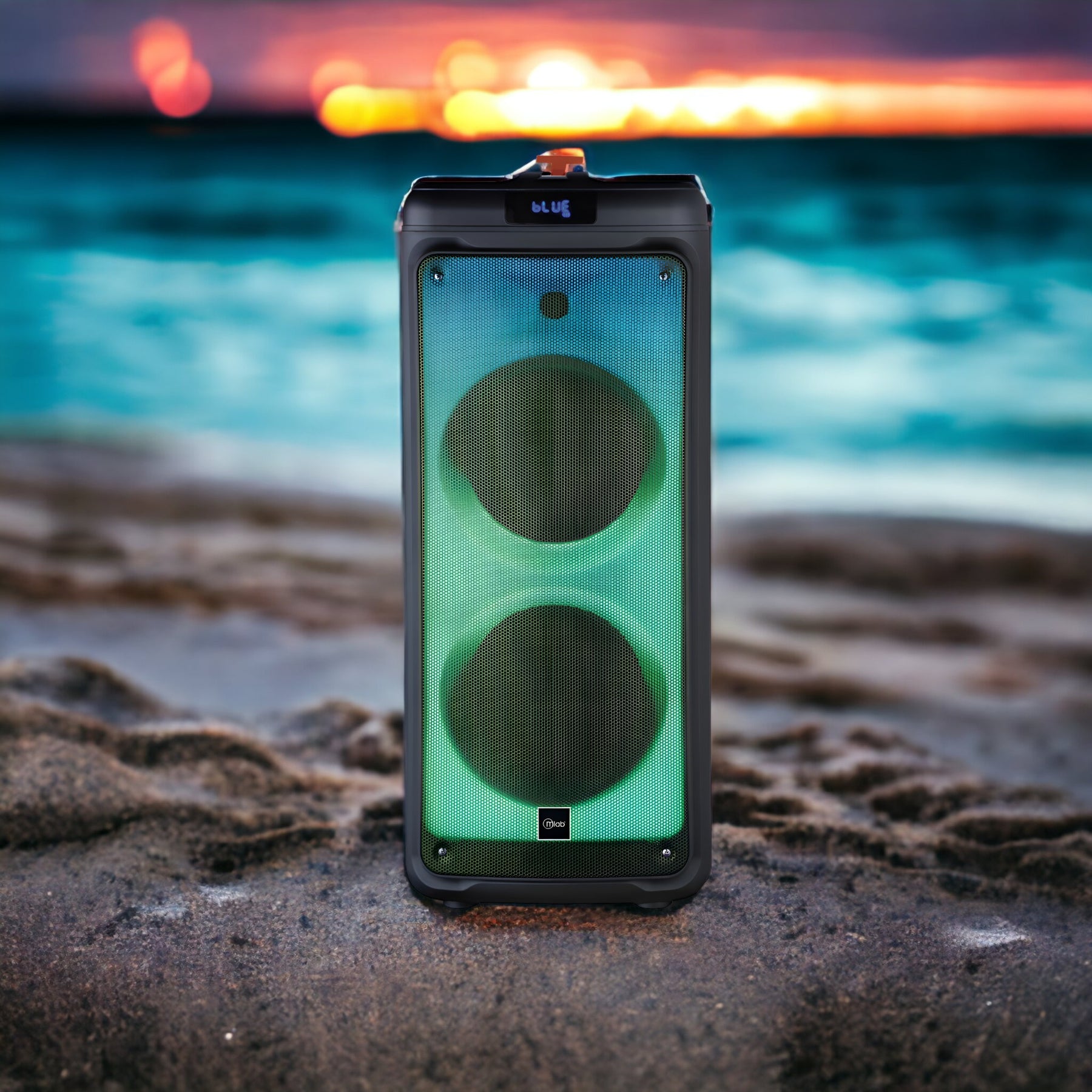 Parlante Portátil Karaoke RGB + MIC MicroLab 9105 8000W PMPO