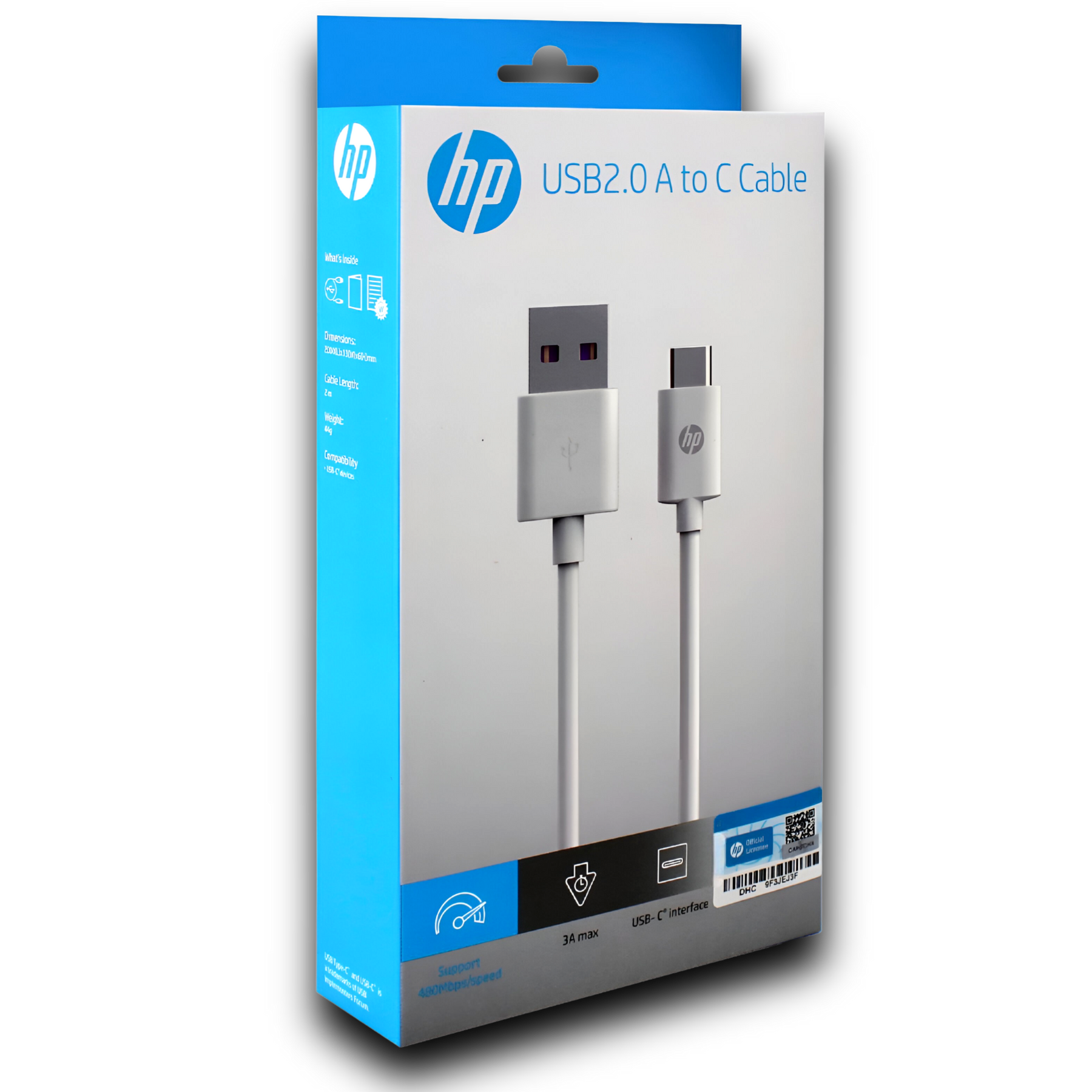 Cable De Datos HP USB a Type-C 3A High Power 2M