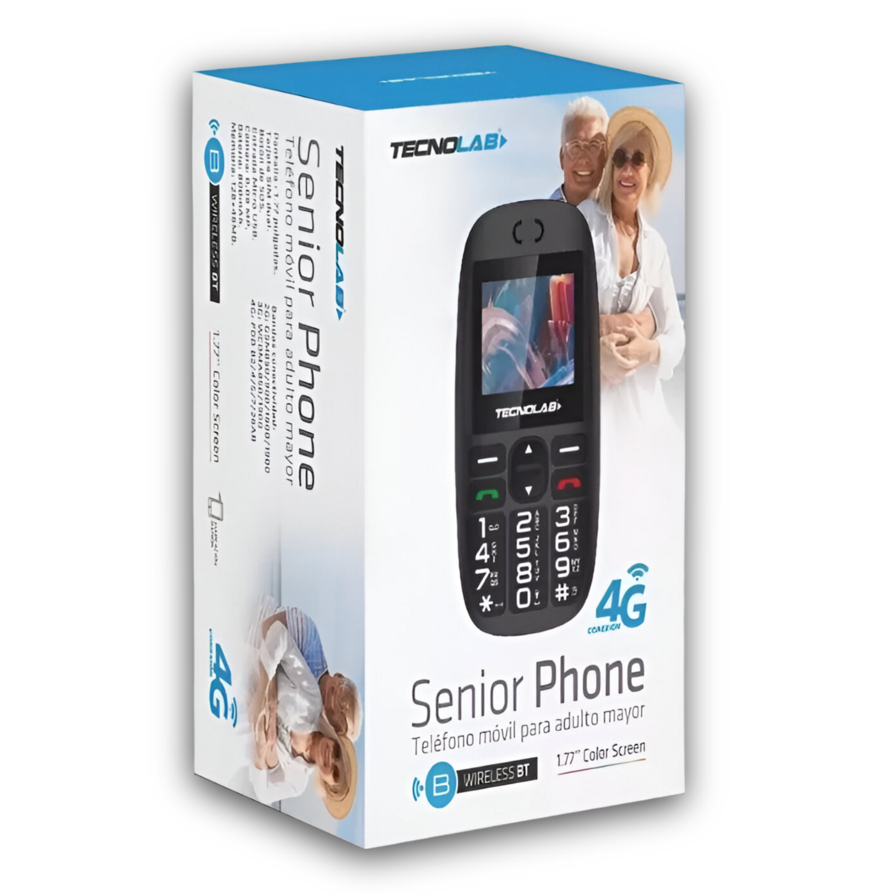 Teléfono Senior Adulto Mayor + Función S. O. S 4G Black 486B