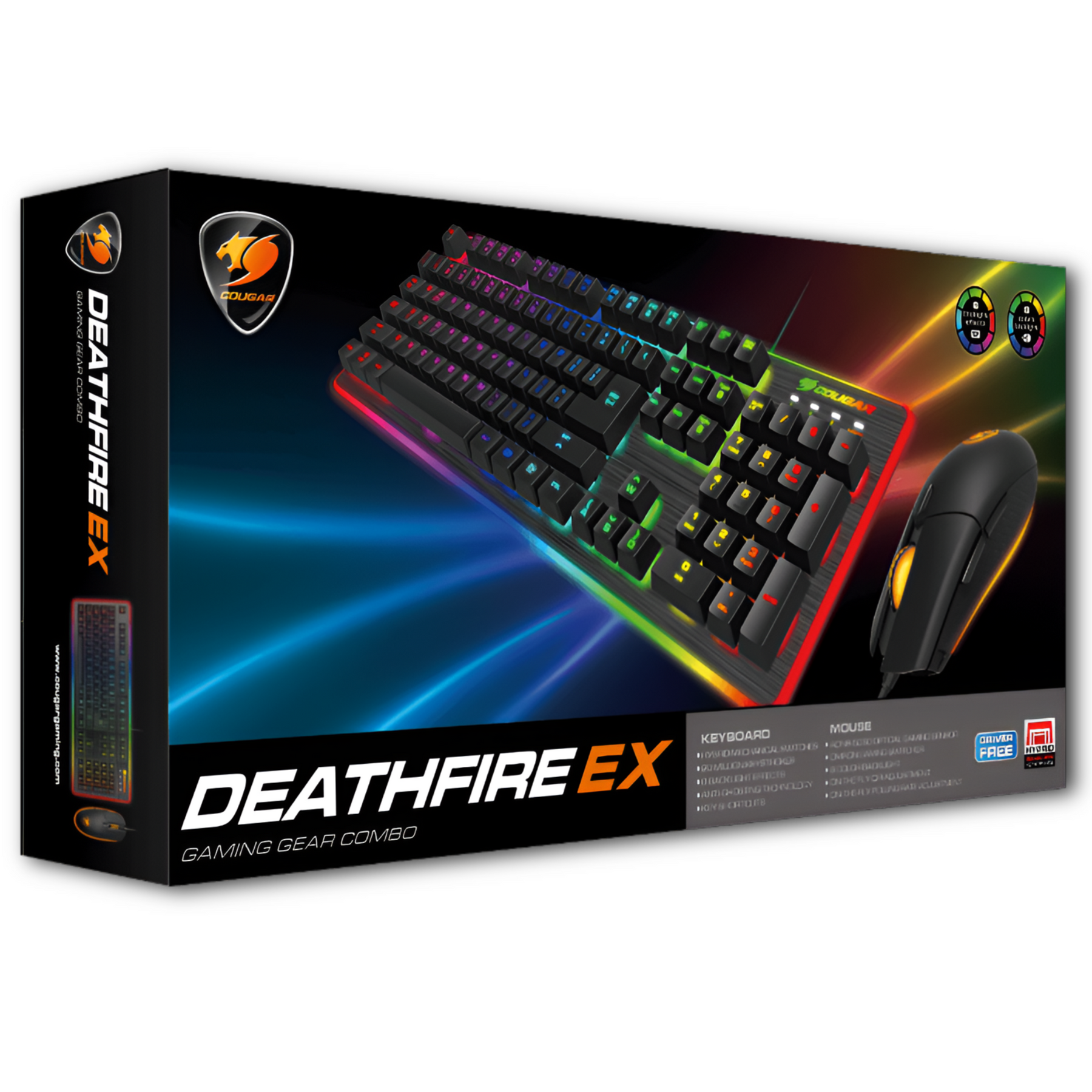 Kit Gamer Mouse y Teclado Cougar Deathfire Ex RGB Anti-Ghosting