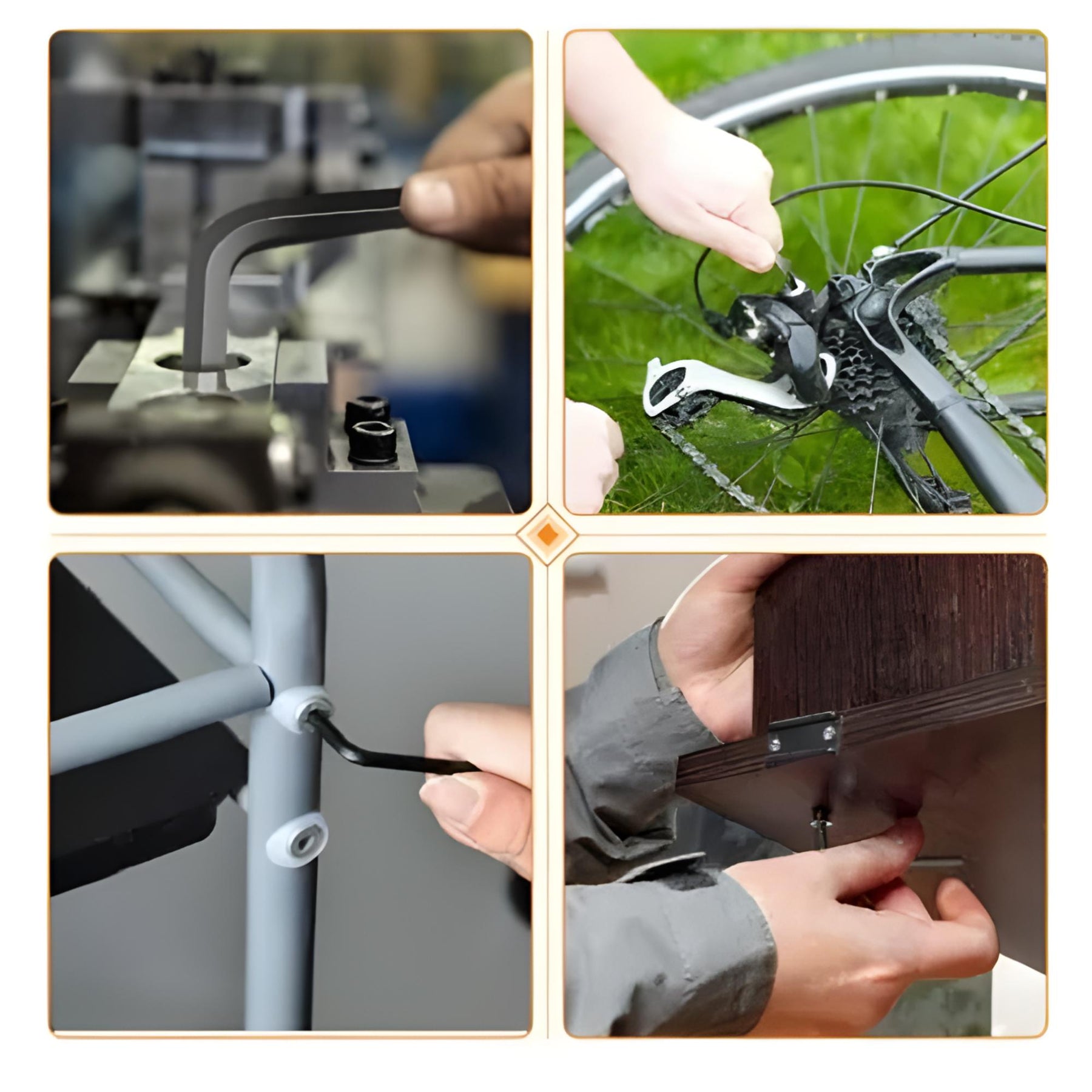 Juego 9 Llaves Allen de 1.5mm A 10 mm Profesional DBG1376