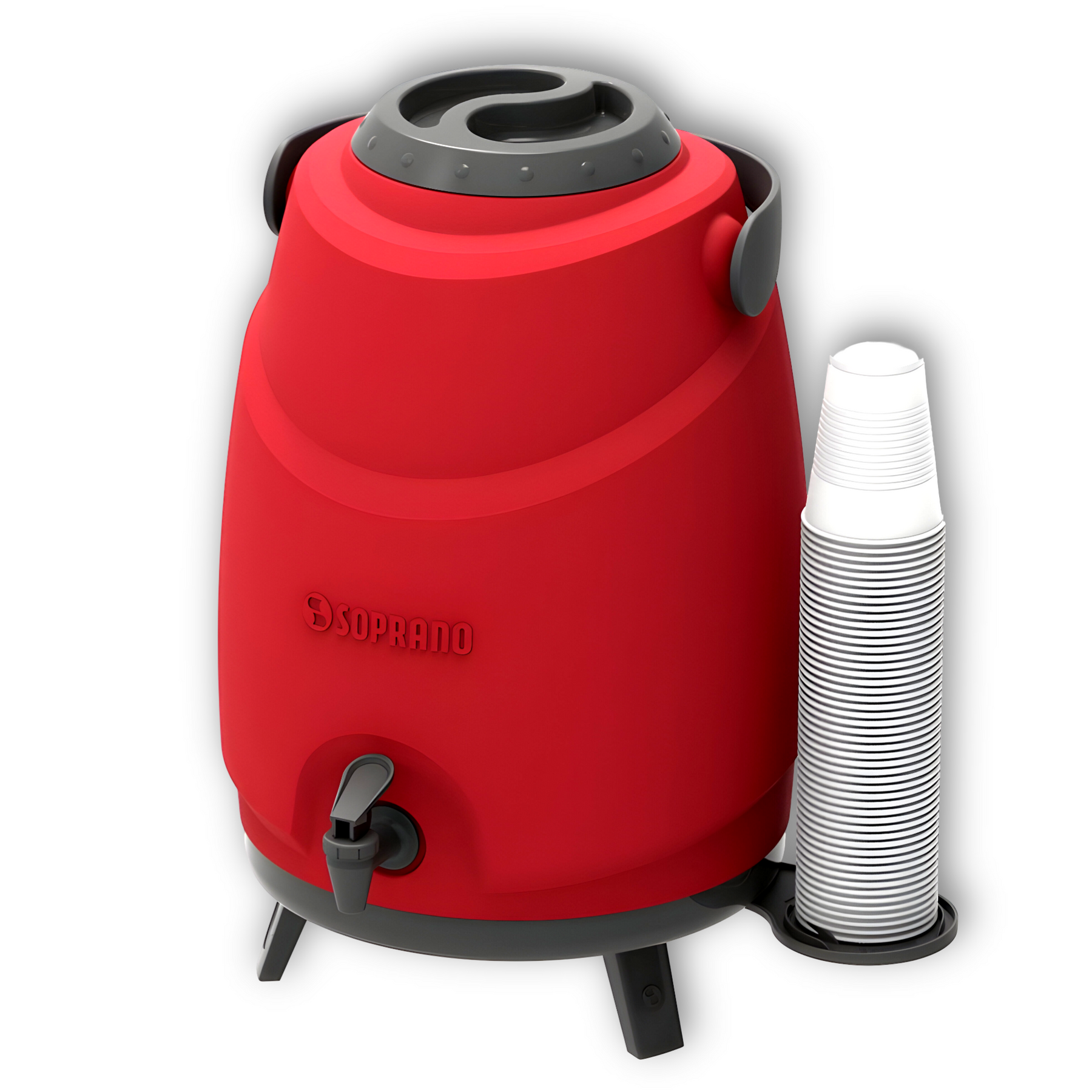 Maxi Termo 12 Litros Soprano Rojo para Agua Fria y Caliente