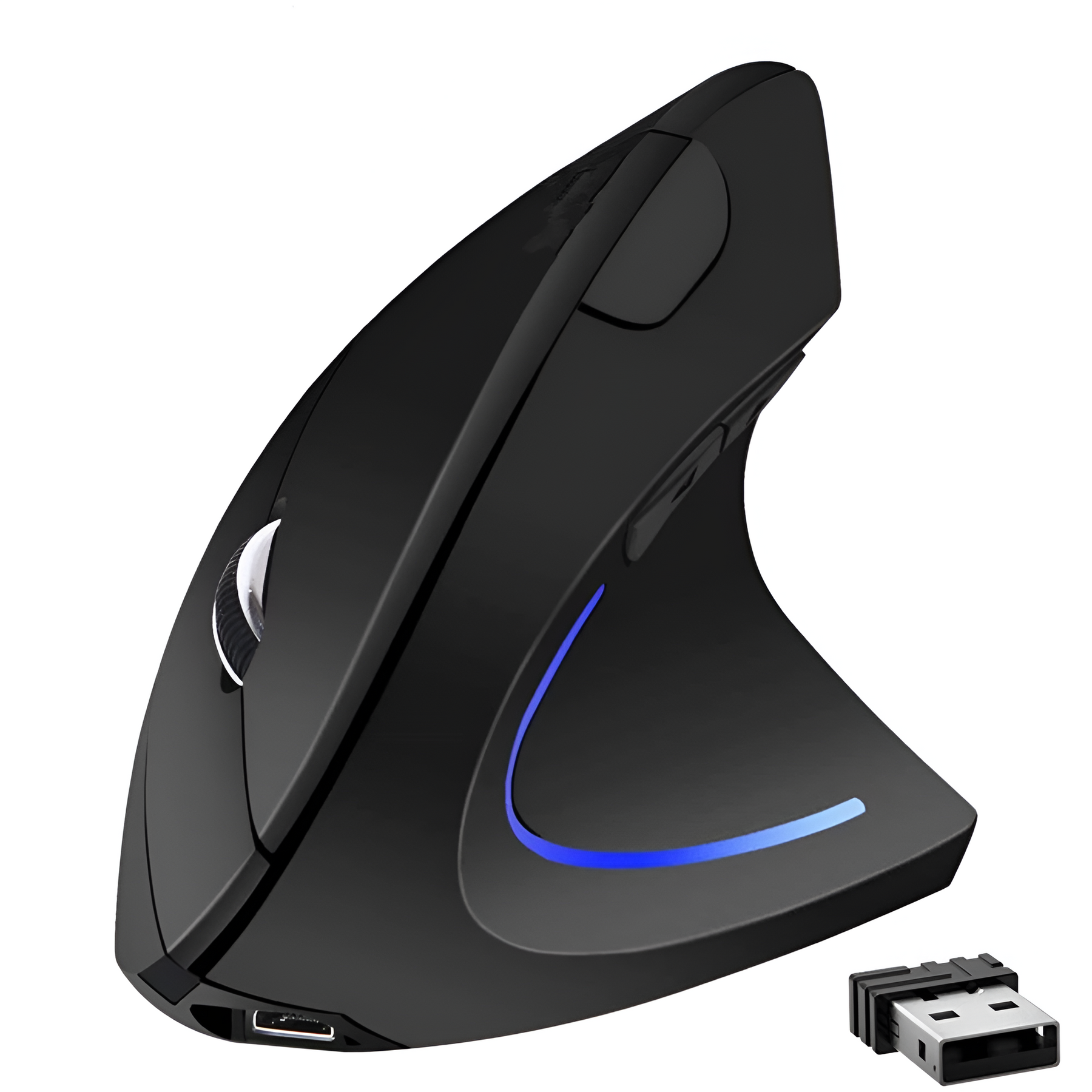 Mouse Vertical Inalámbrico Ergonómico Recargable 2.4 Ghz Pro
