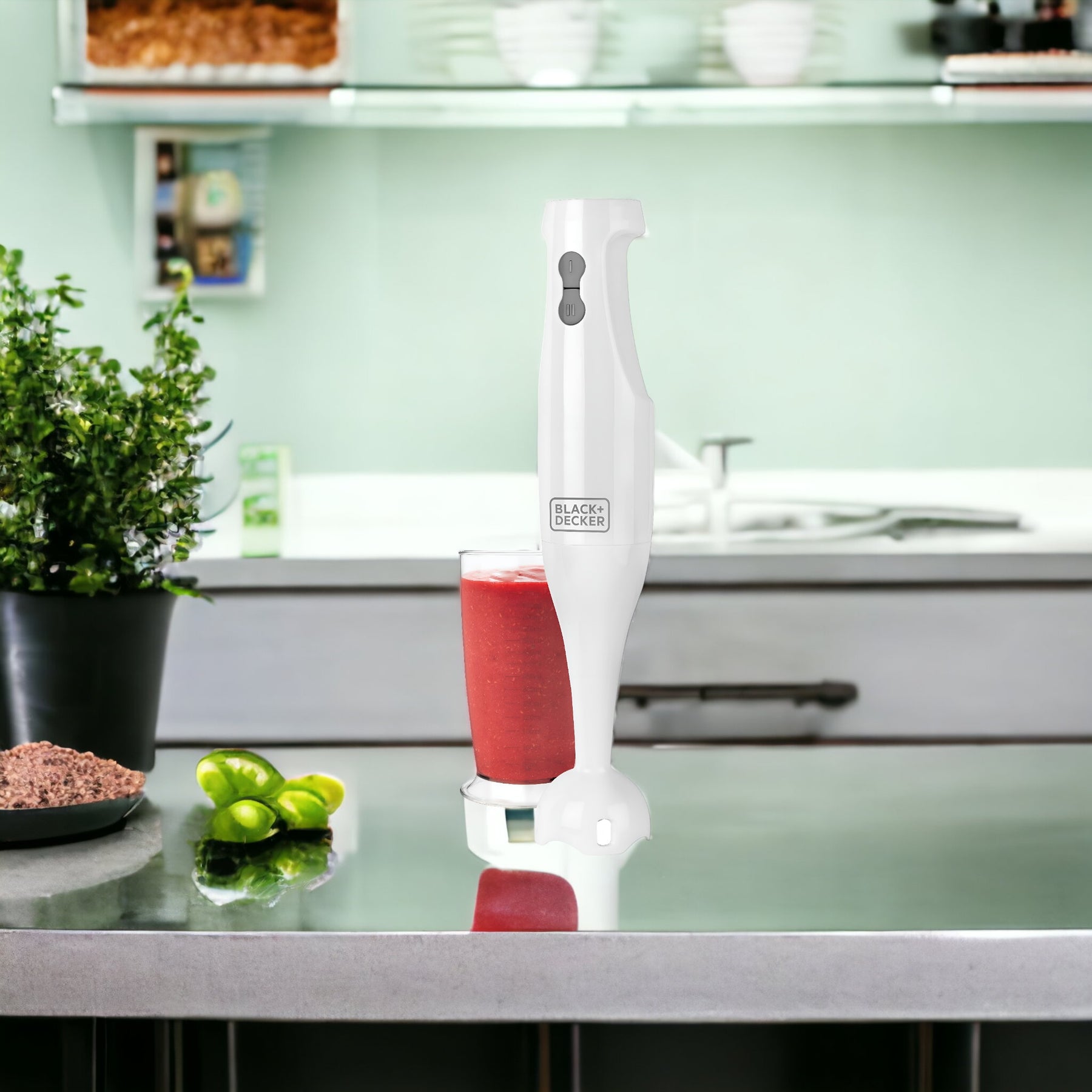 Batidora De Inmersión Multifuncional Black + Decker HB-2400W