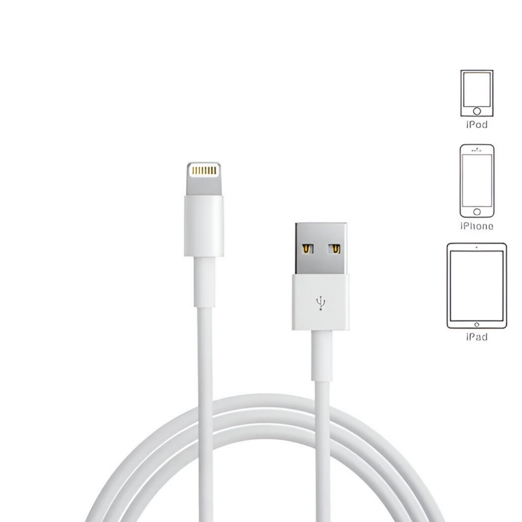 Cable de Datos Apple Lightning a USB 1M Original MUQW3AM
