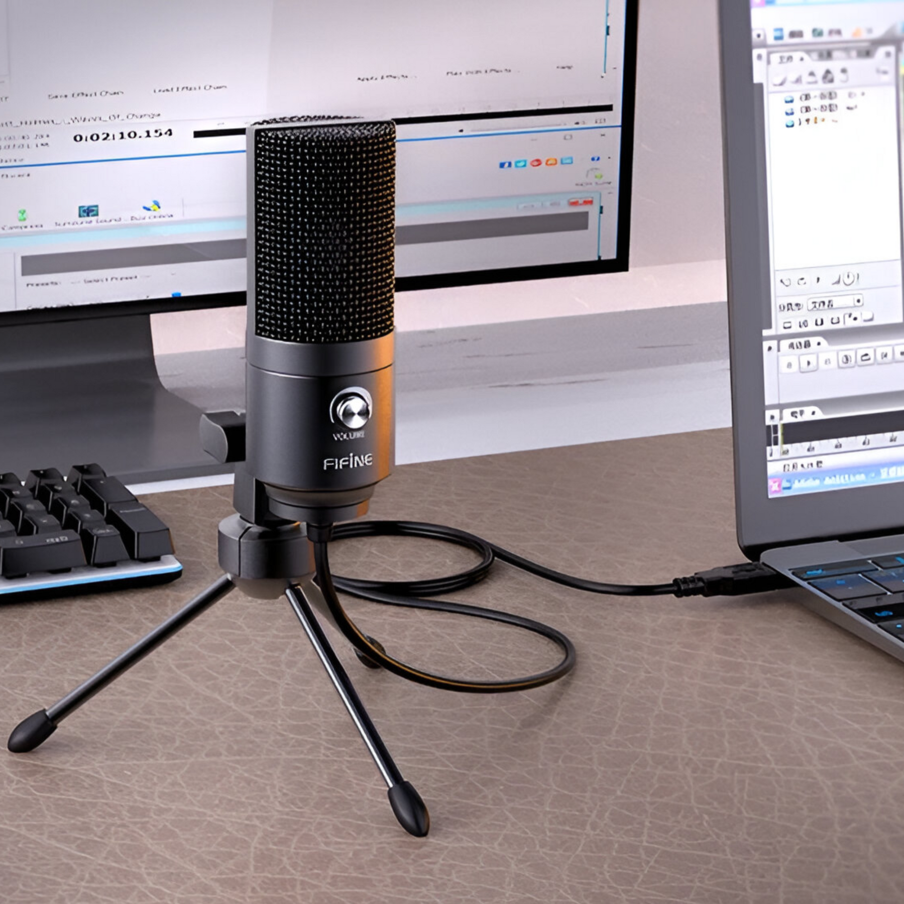 Micrófono Condensador USB Multiplataformas Fifine K669BK Pro