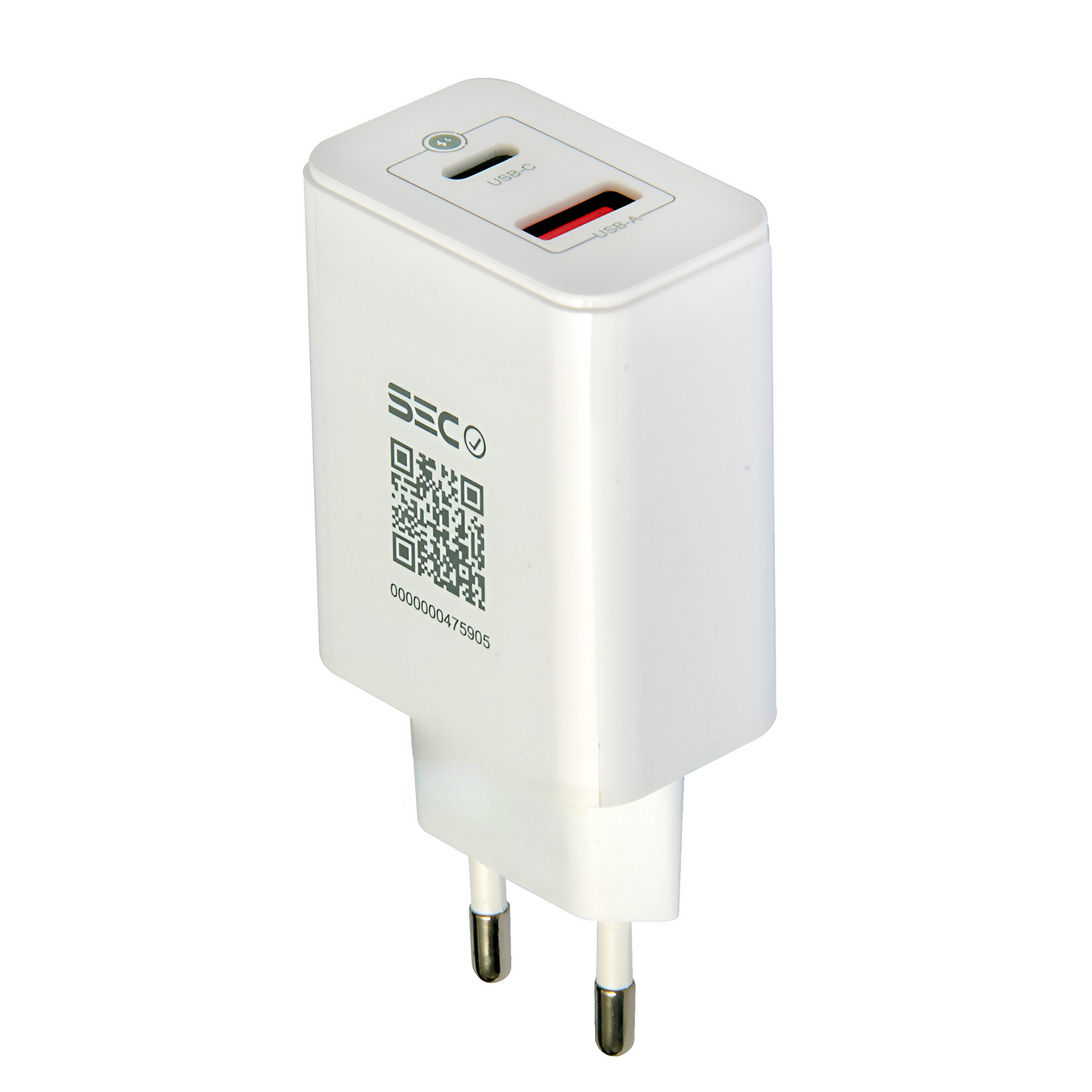 Cargador Pared 45W GAN PD Type-C + USB Tecmaster SEC 200540