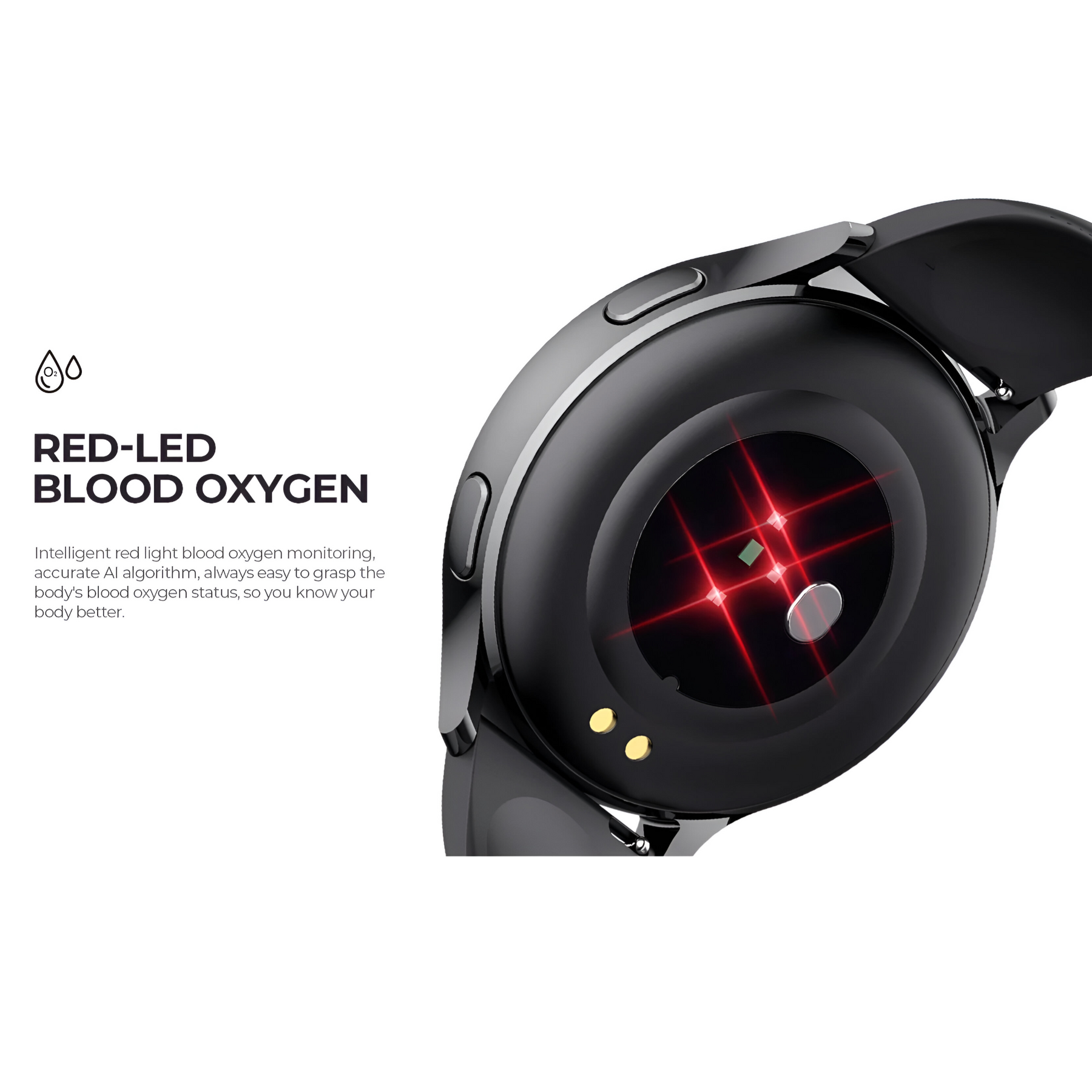 Smartwatch Deportivo Ultra Fino WaterProof +23 Funciones BLK