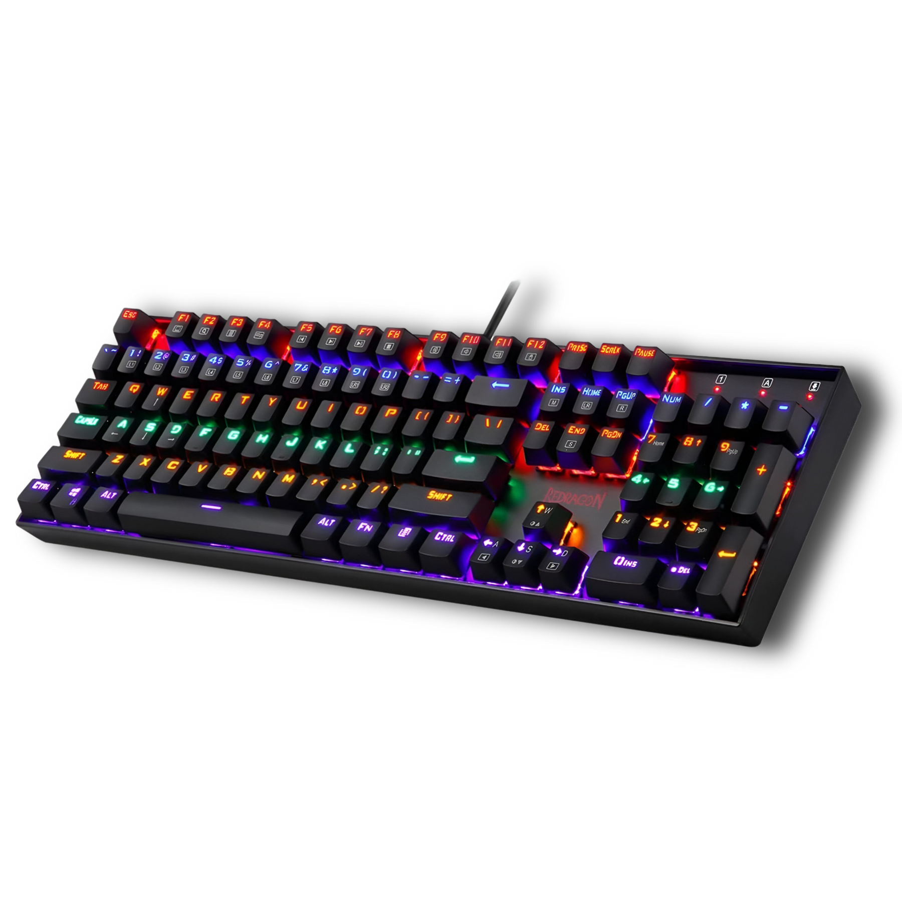 Teclado Gamer Mecanico Redragon Mitra Black RGB K551RGB