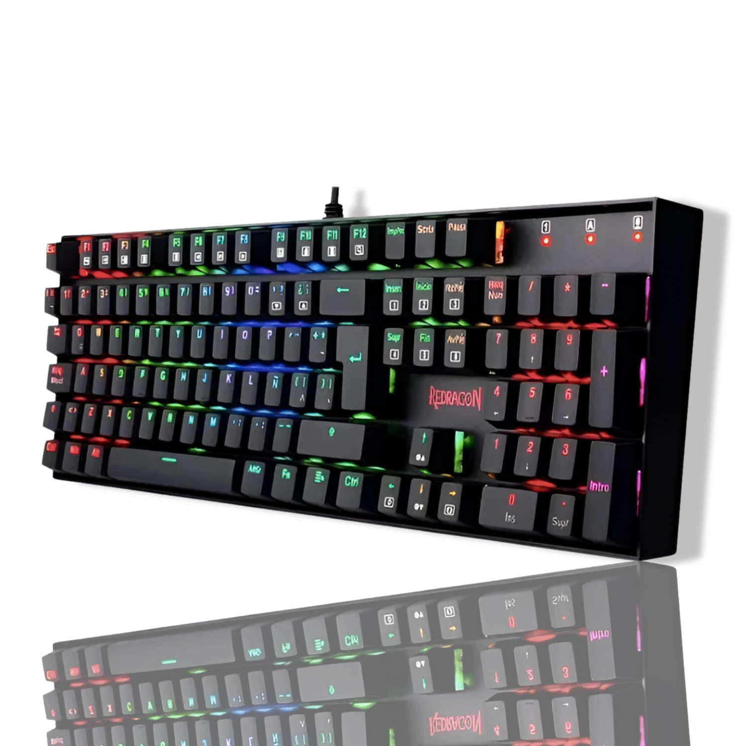 Teclado Gamer Mecanico Redragon Mitra Black RGB K551RGB