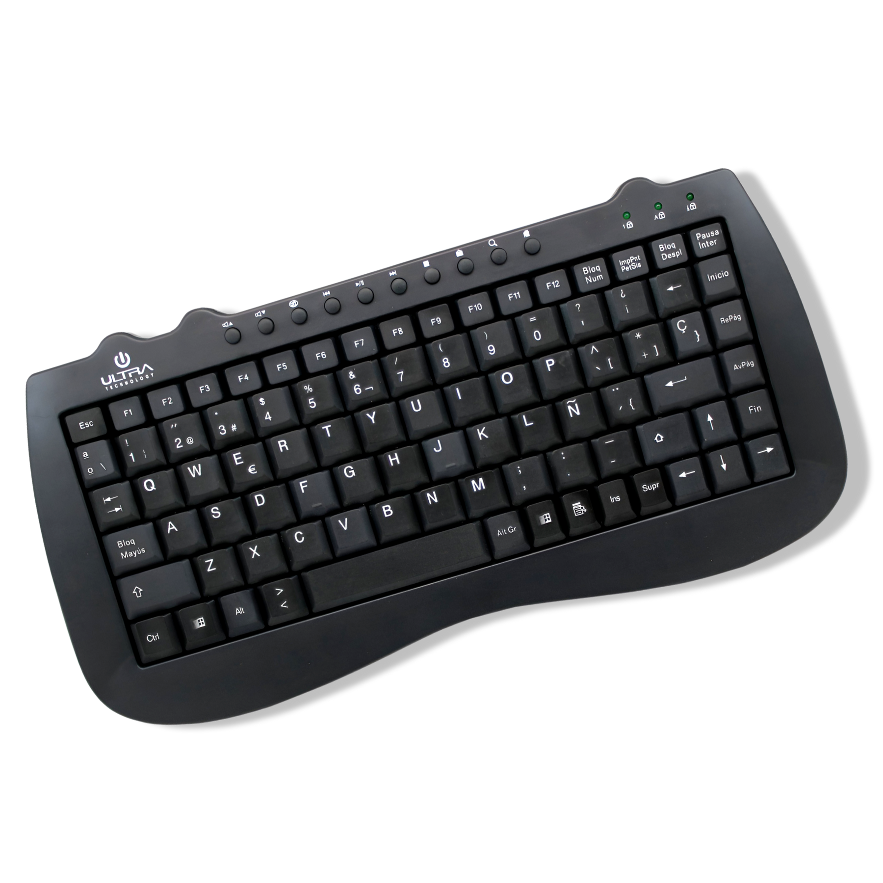 Mini Teclado USB Multimedia Ultra Compacto K115U