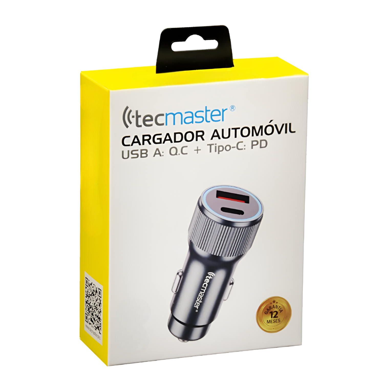 Cargador de Auto 12V 42W Max USB-C+ USB Power Delivery Q.C