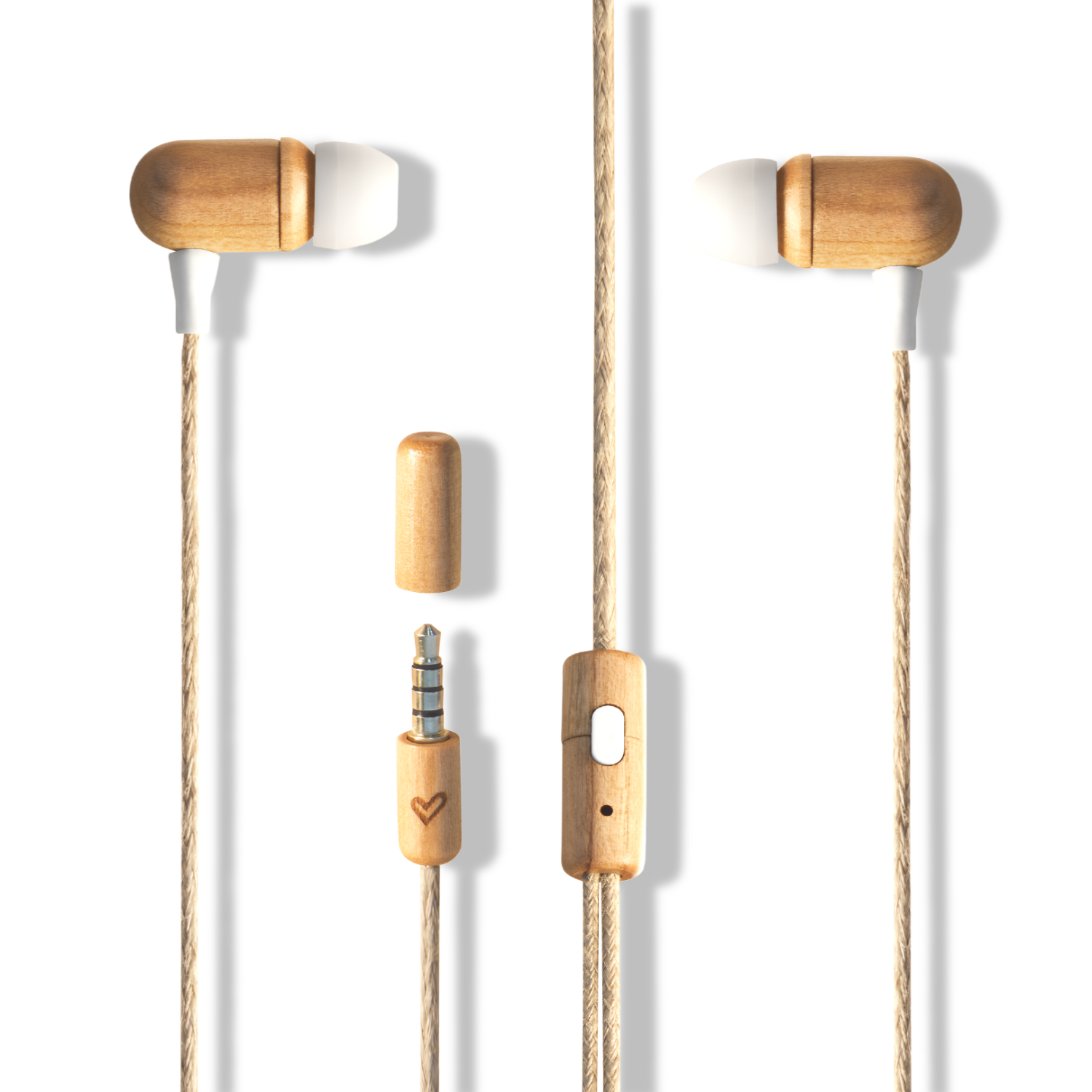 Audífonos de Madera Energy Sistem ECO Cherry Wood Jack 3.5mm
