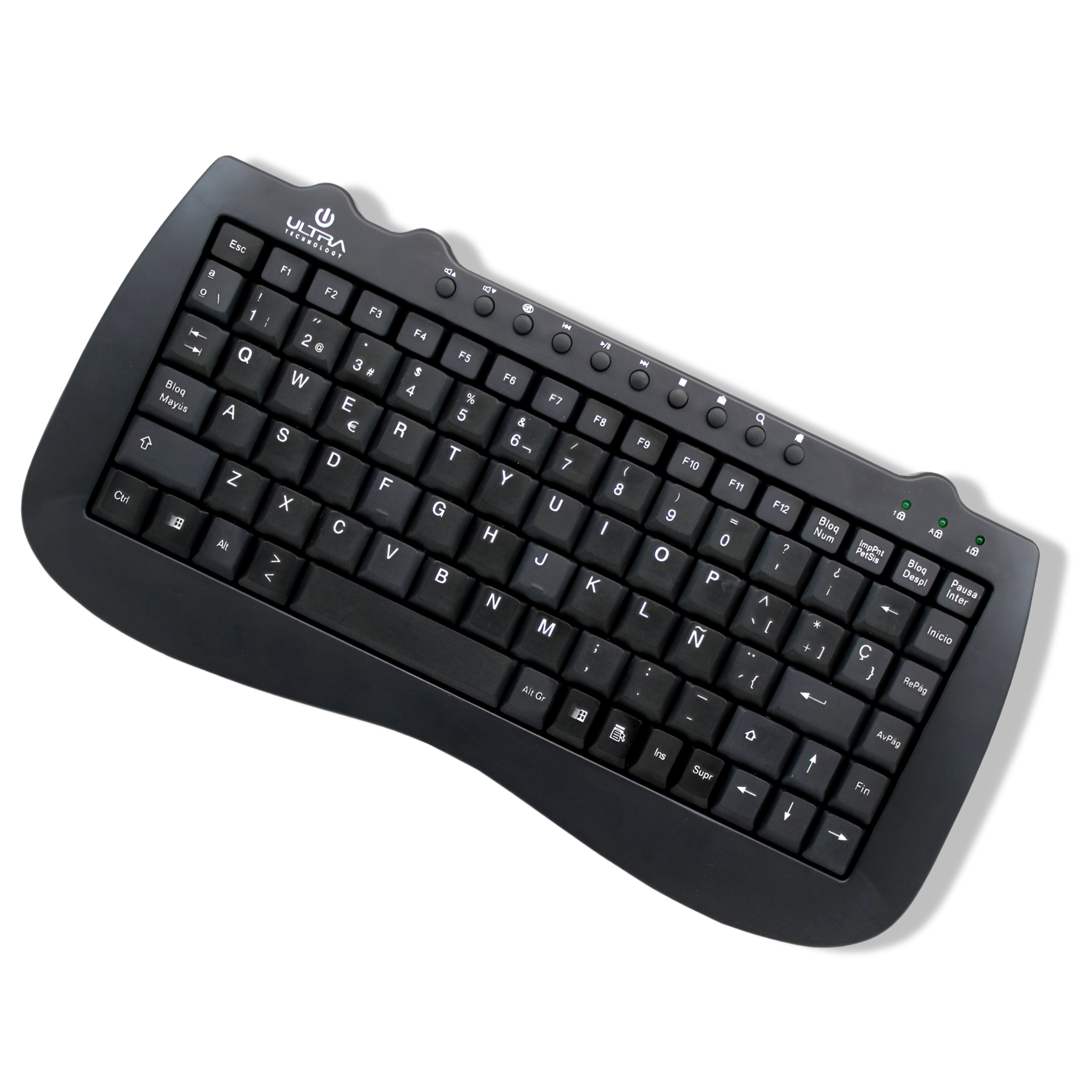 Mini Teclado USB Multimedia Ultra Compacto K115U