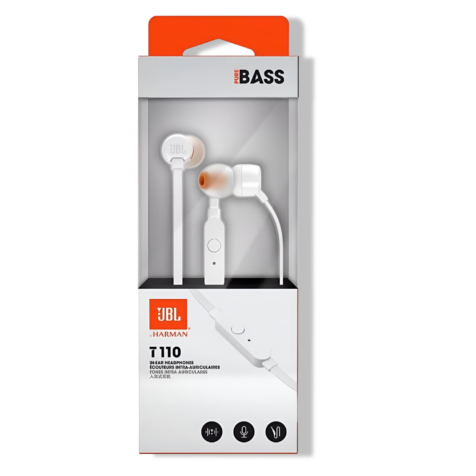 Audífonos JBL T110 Blanco con Manos Libre Tecnología Hi Bass