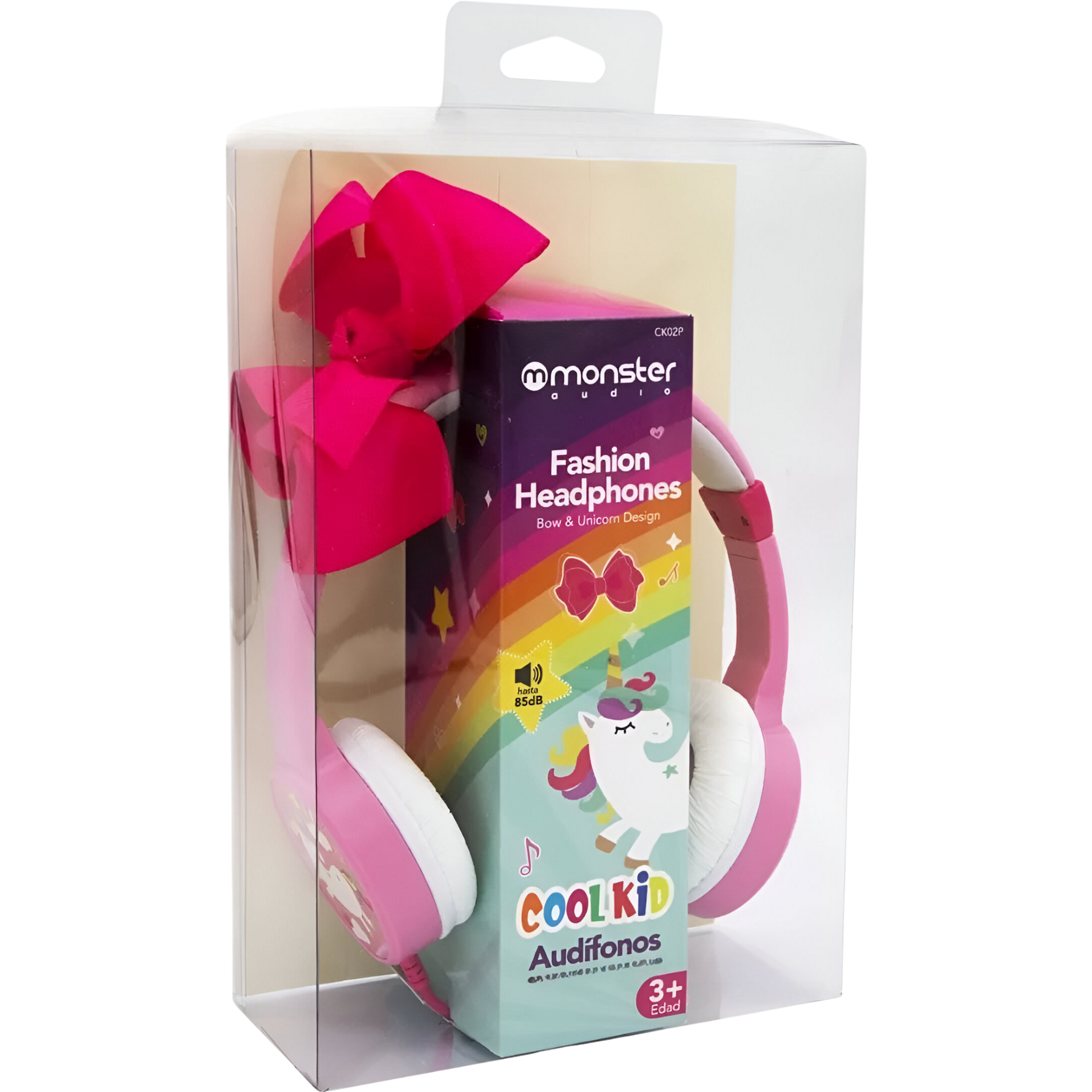 Audífonos de Unicornio para Niña Rosados Monster Ck02P