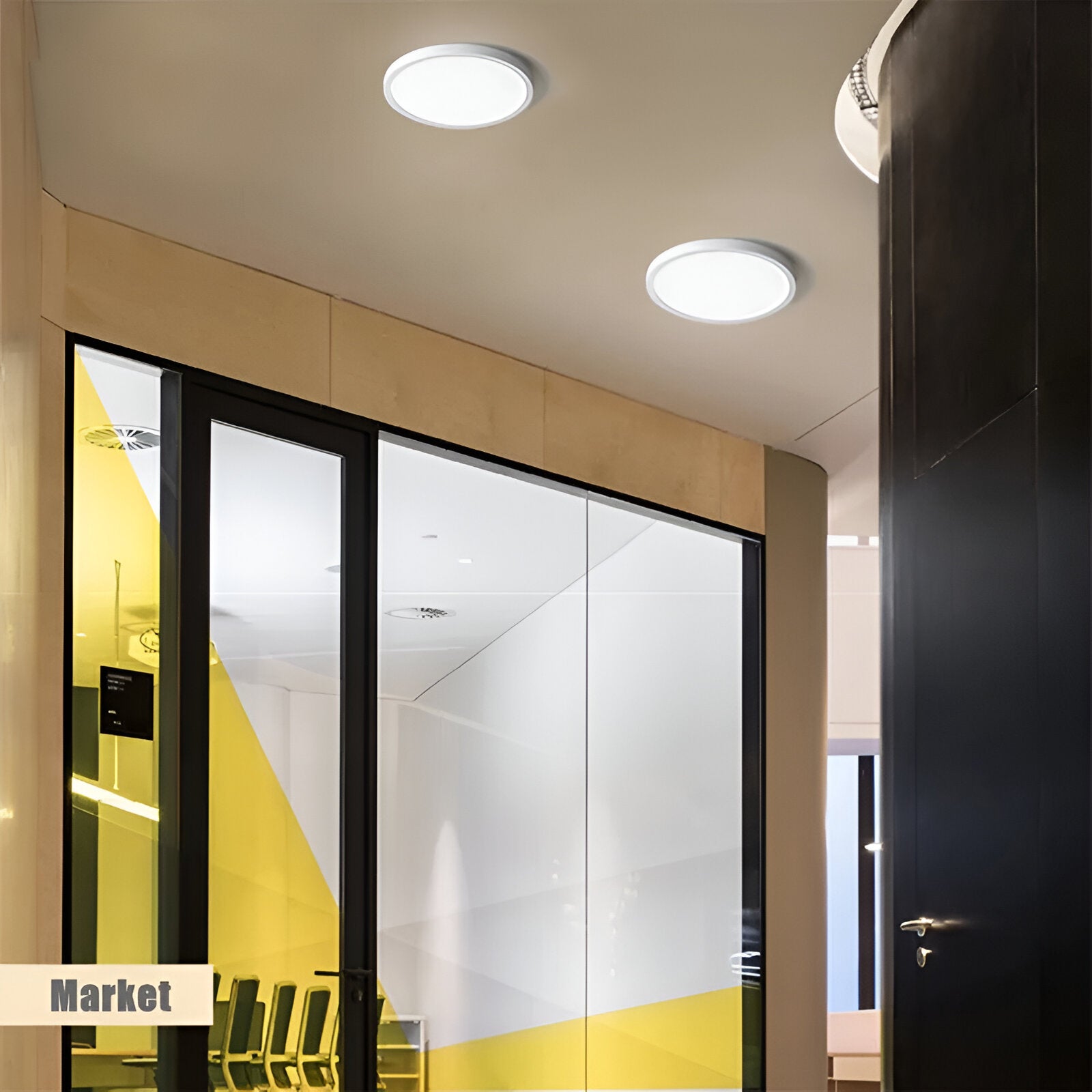Plafon LED Sobrepuesto Logic 18W Luz Fria Blacklight 1440LM