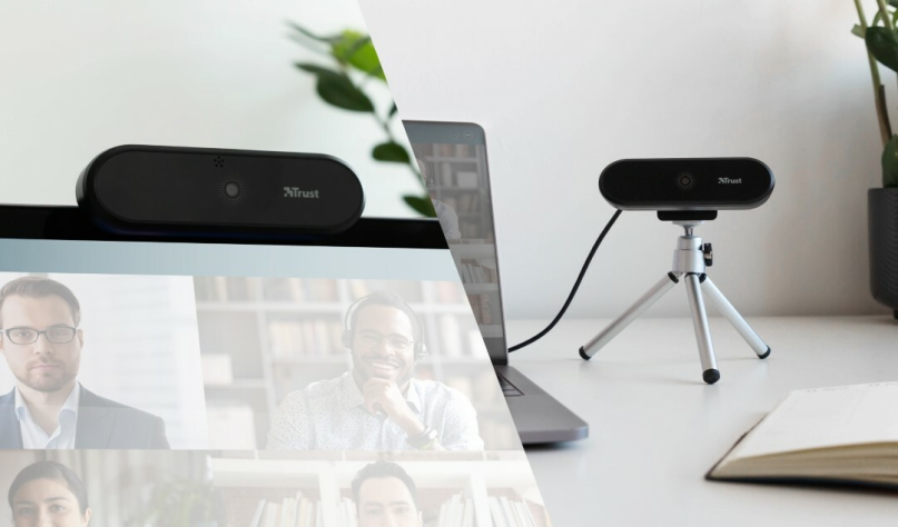 Webcam Profesional Full HD Trust Tyro con Mic y Auto Focus