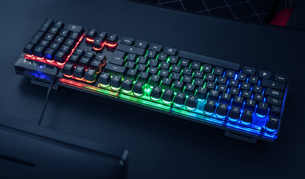 Teclado Gamer Trust Azor Gxt 835 Rgb Full Anti Ghosting