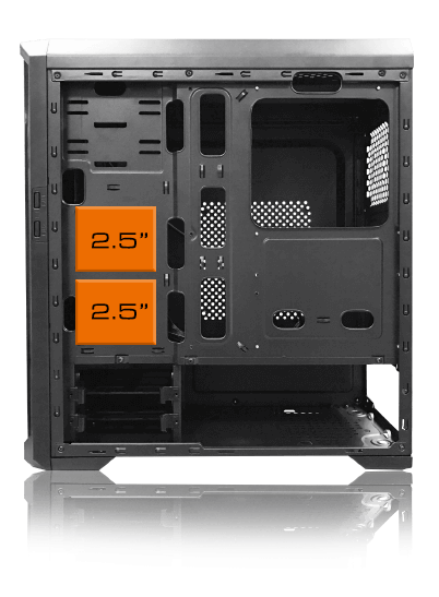 Gabinete Cougar + Lateral Vidrio Templado +3 FAN MX330-G AIR