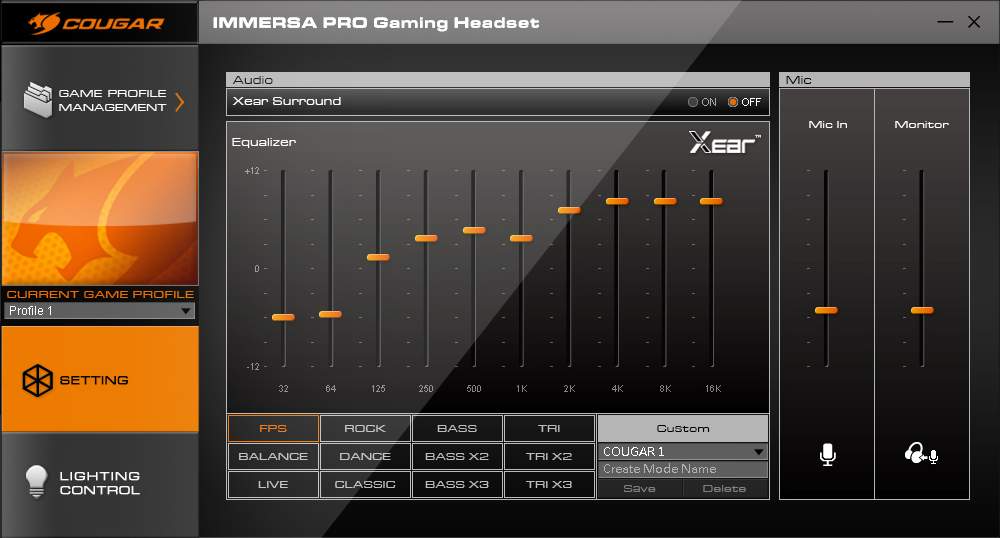 Audifono Cougar Immersa Pro Prix RGB USB 7.1 Multiplataforma