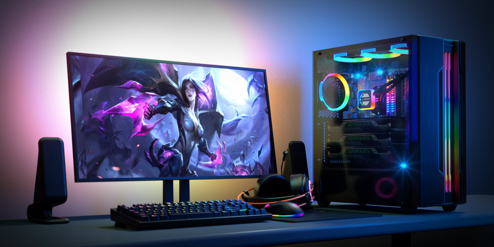 Gabinete Gamer Cougar Gemini S ARGB Vidrio Lateral Templado