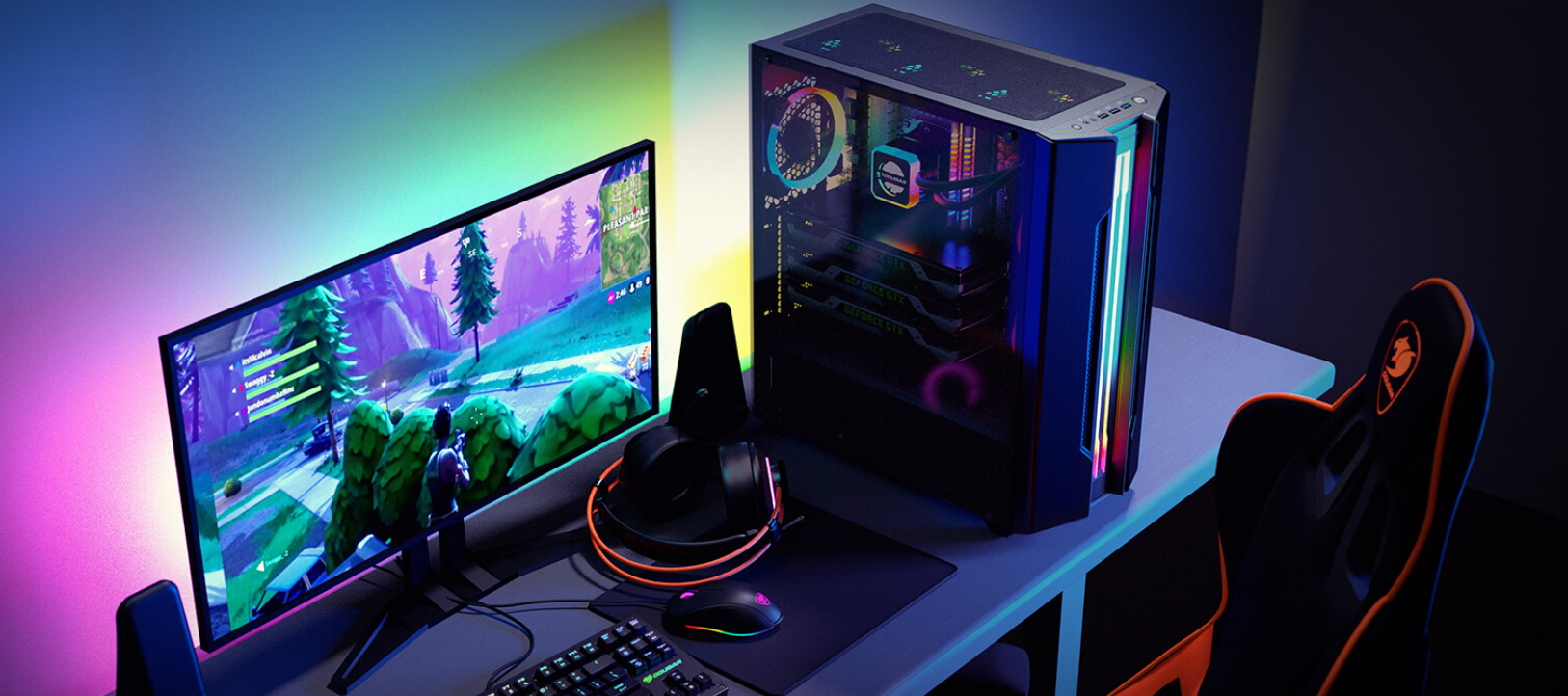 Gabinete Gamer Cougar Gemini S ARGB Vidrio Lateral Templado