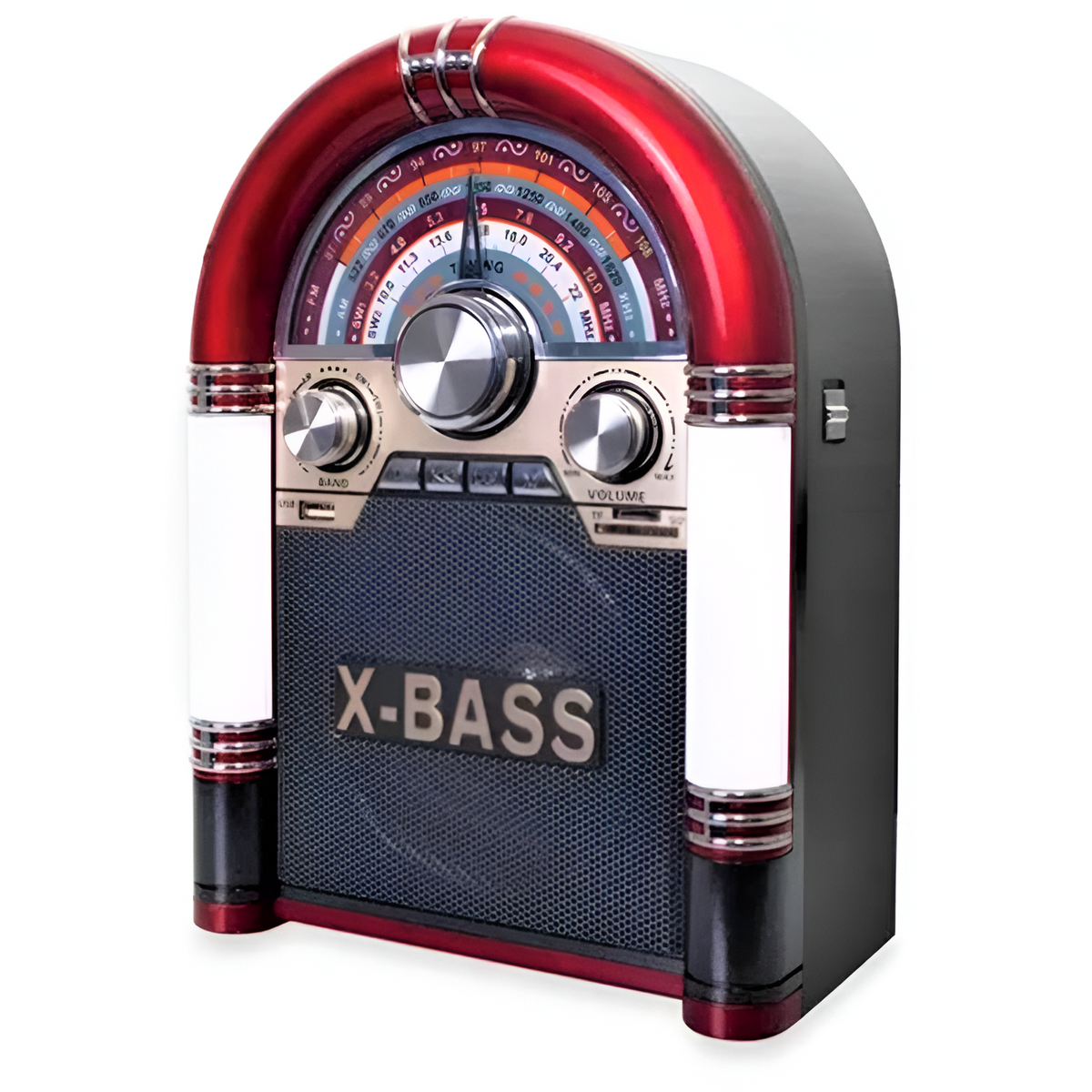 Parlante Retro Rockola XL Bluetooth Recargable Iluminada AP2053