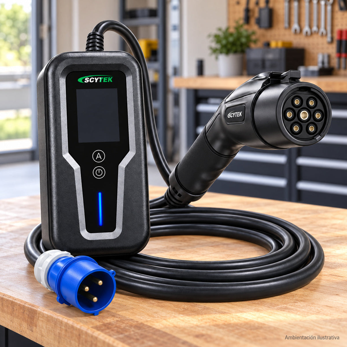 Cargador Auto Eléctrico Portátil GB/T 7kW 32A