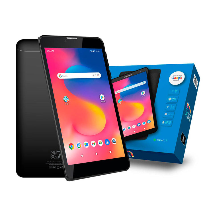 Tablet Phone Mlab 7” + 3G Android 11 / Quad Core / 2GB /16GB