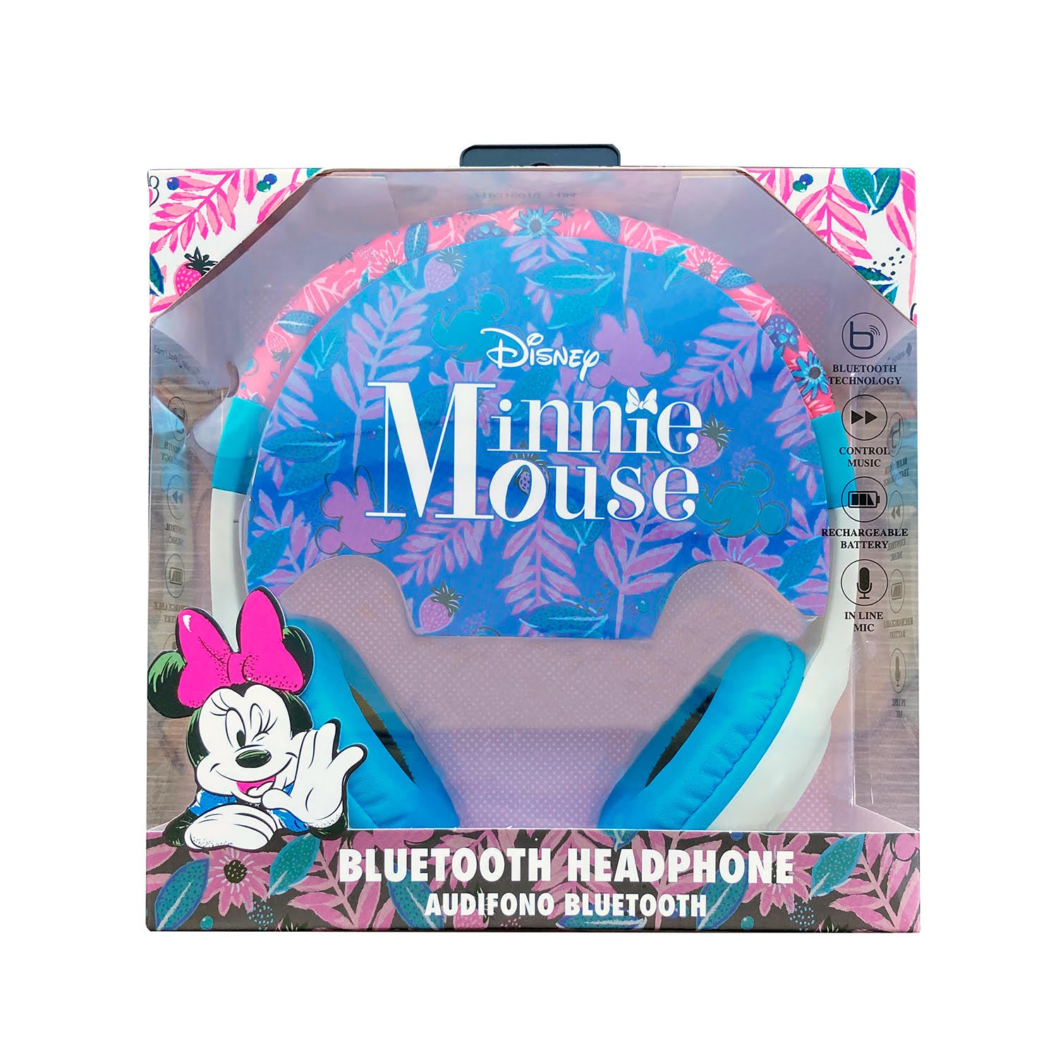 Audifonos Disney Minnie Inalámbricos Bluetooth Manos Libres