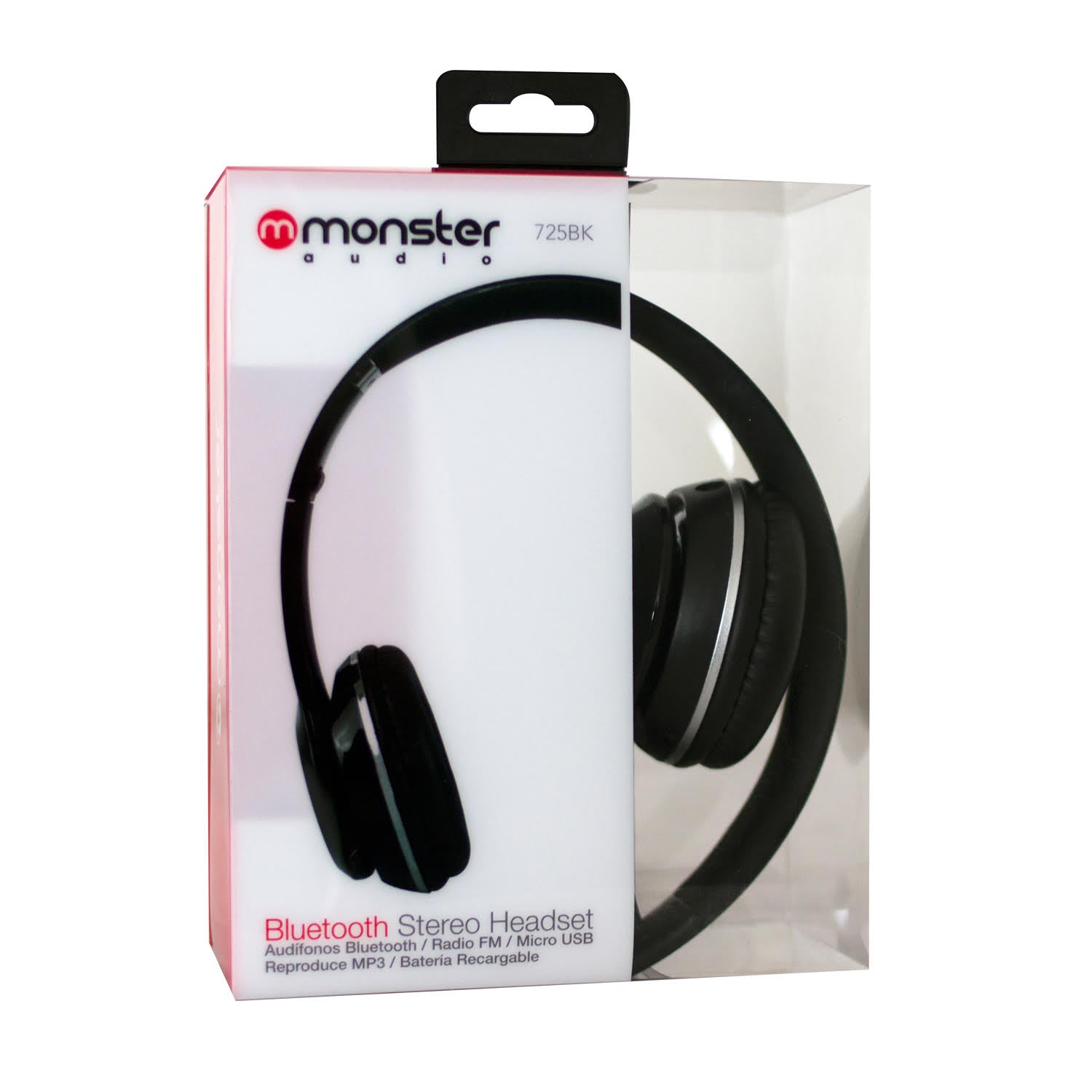 Audífono Bluetooth Plegable Radio FM/SD/ Monster 725Negro