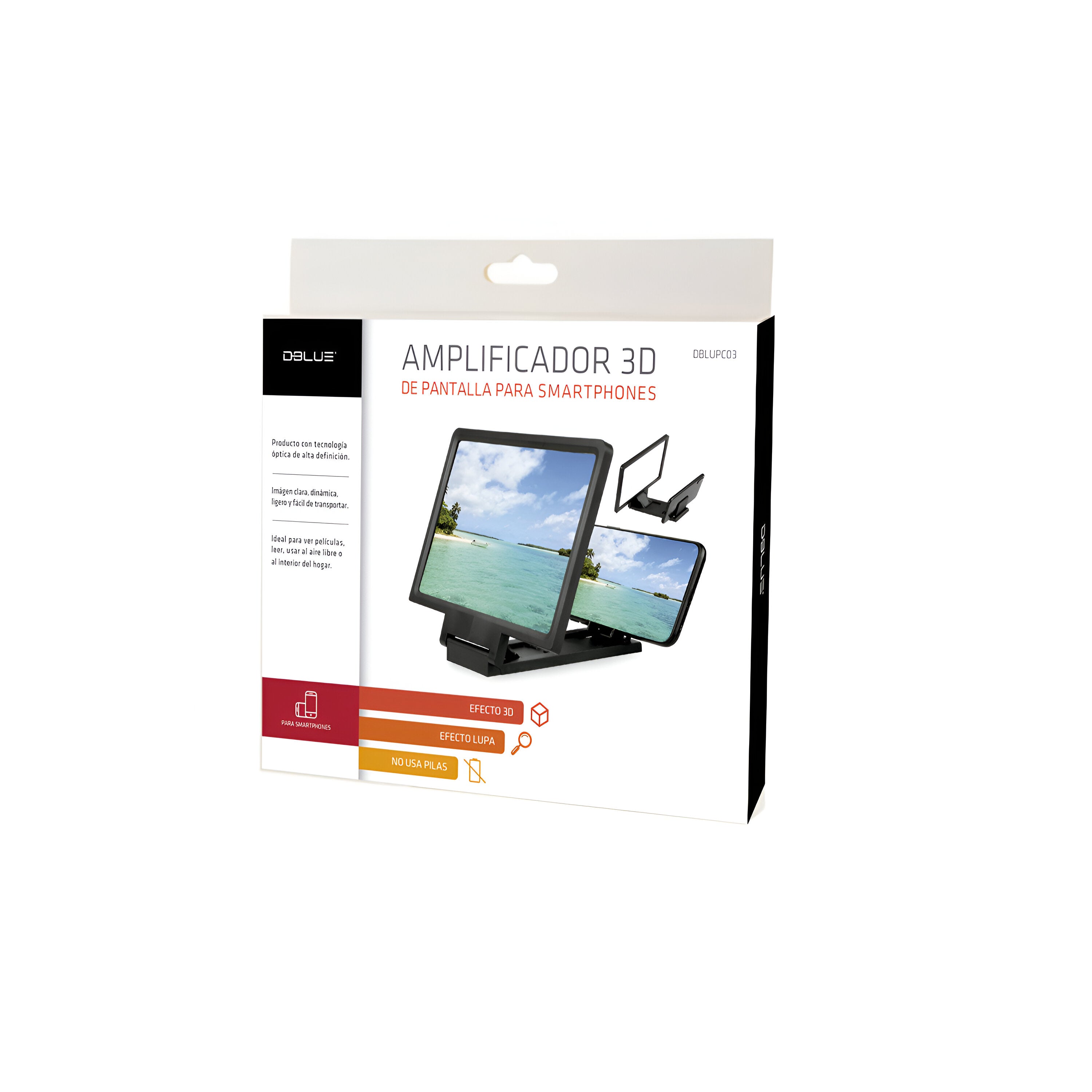 Amplificador de Pantalla para Smartphone HD 180x120mm LUP03