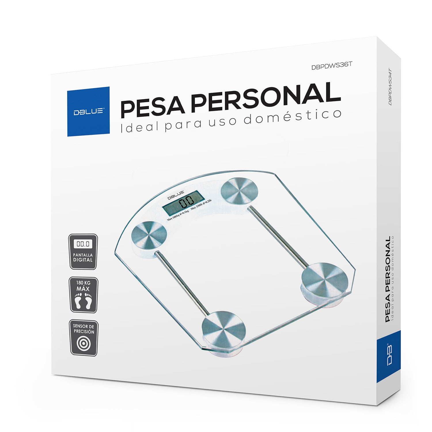 Bascula Digital de Vidrio Templado 180K Max Transparent WS34