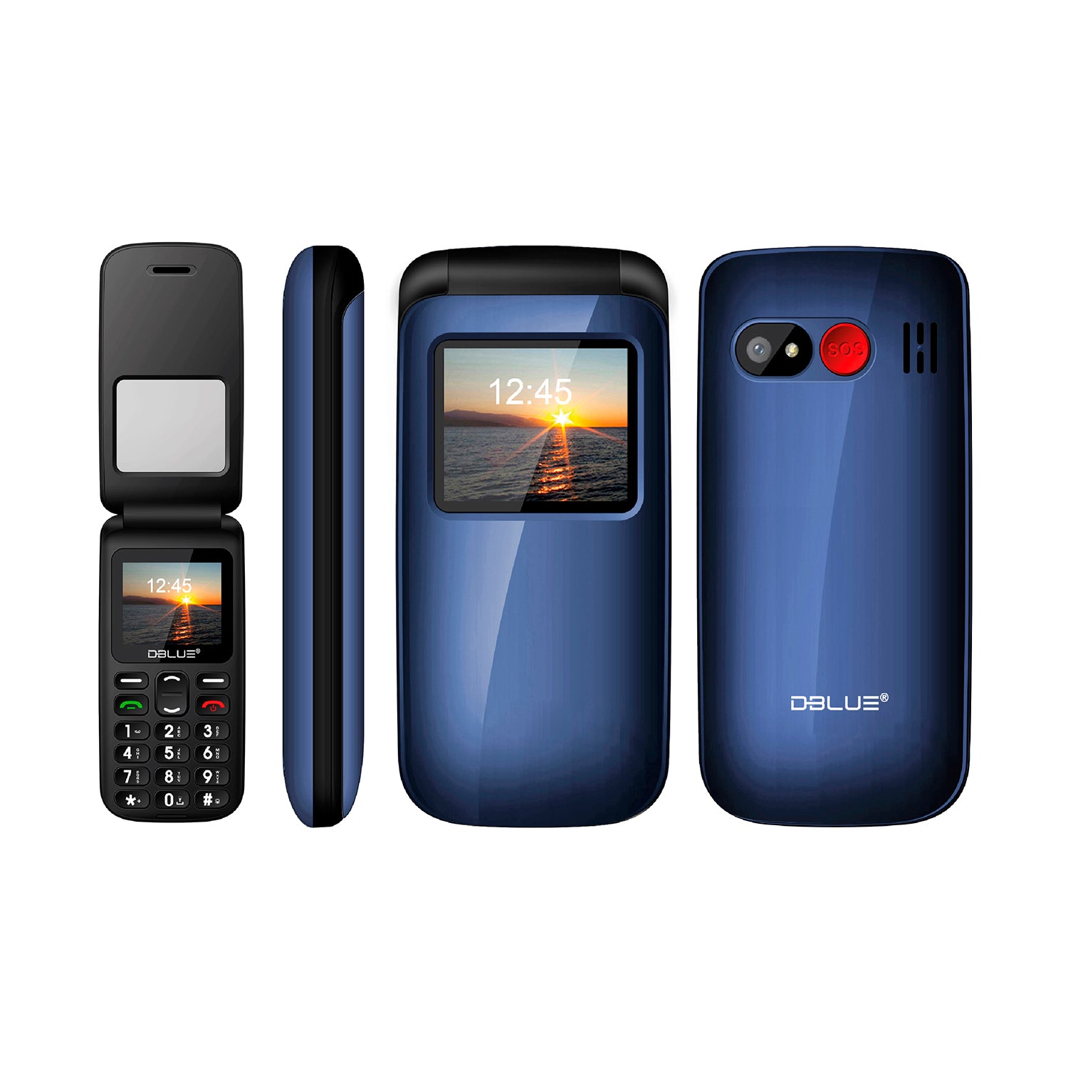 Celular Senior Para Adulto Mayor S.O.S Tecnolab 3G Tl038 Azul