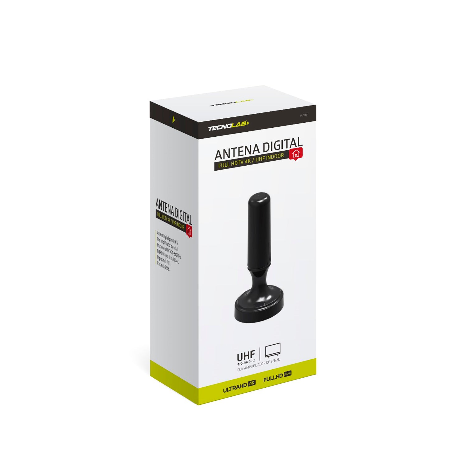 Antena de TV Digital Amplificada 5MT 4K Ultra HD / FHD TL590