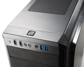 Gabinete Cougar + Lateral Vidrio Templado +3 FAN MX330-G AIR