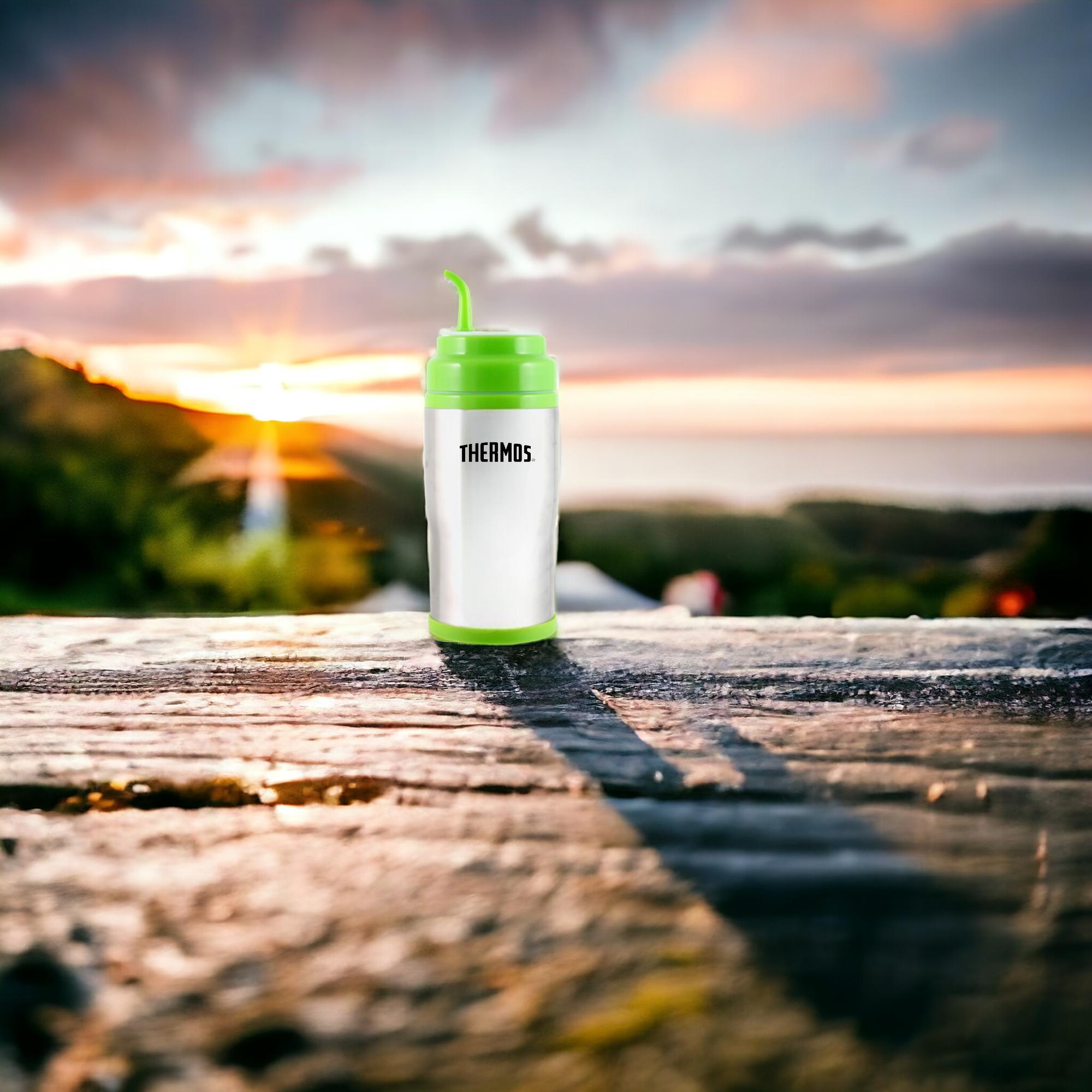 Termo Para Mate & Café de Acero Inoxidable 450ML - Verde