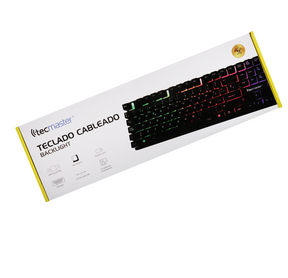 Teclado Gamer con Retro Iluminación RGB Tecmaster TM-100510