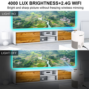 Proyector Funfoox Torre MS Miracast FHD 250” LED 4500Lm Wifi