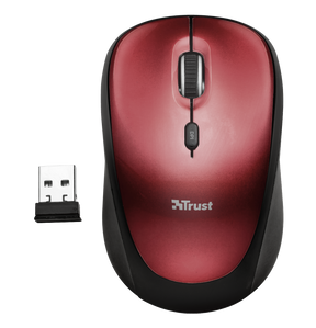 Mouse Inalambrico Trust Desktop Pro Rojo Yvi 19522