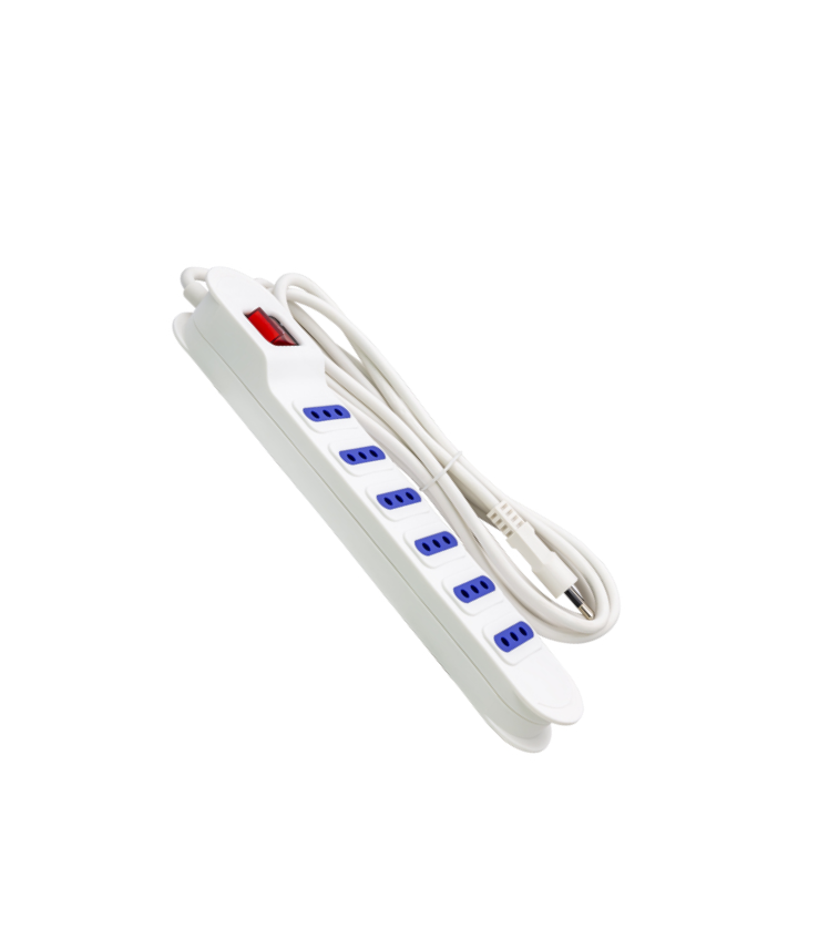 Extensión Eléctrica Zapatilla de 6 Salidas de 5MT SEC XT53