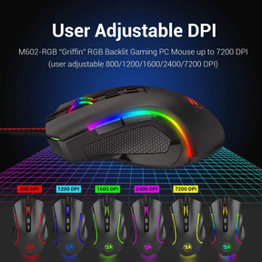 Kit Redragon Teclado Mecánico Kumara + Mouse Griffin RGB