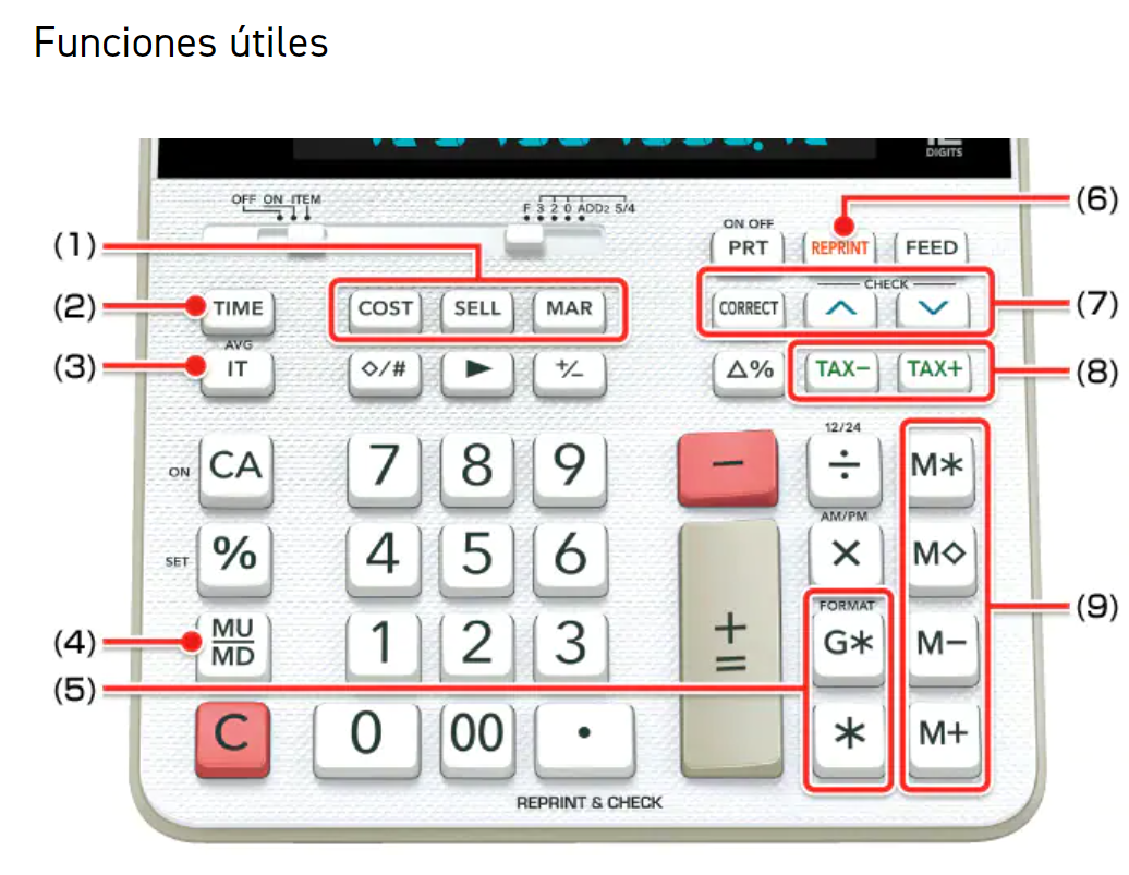 Calculadora Casio Con Rollo  Fr-2650Rc Pro Edition