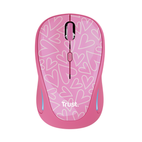 Mouse Inalambrico Rosado Retro Iluminado Rgb Trust Yvi 22336