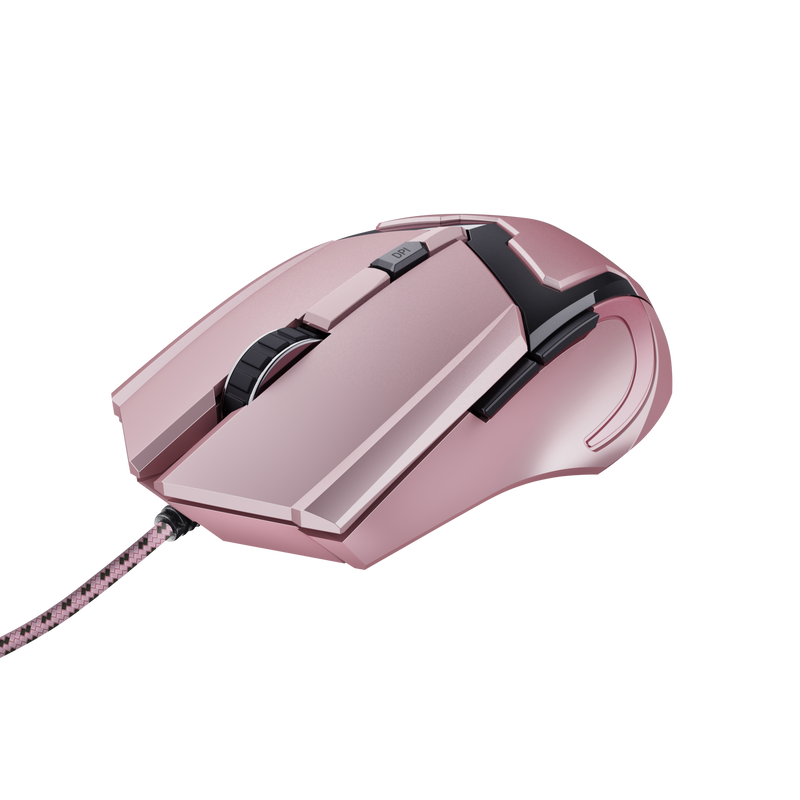 Mouse Gamer Rosado Trust Gxt 101P Retro-iluminado