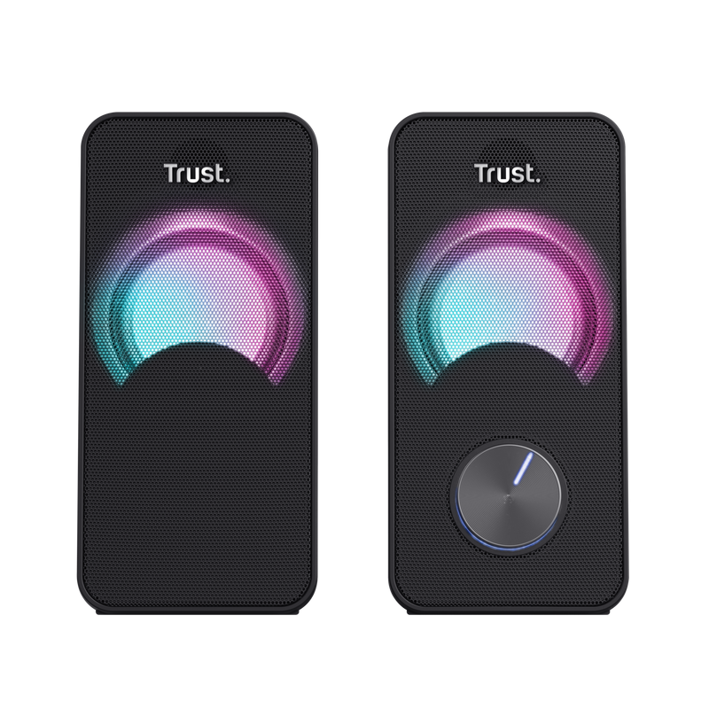 Parlantes USB con Luces RGB de 12W de Escritorio Trust Arys