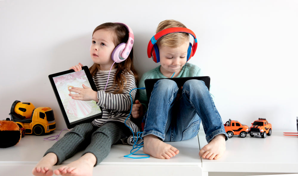 Audifonos Para Niñas Rosado con Limitador de Volumen Trust