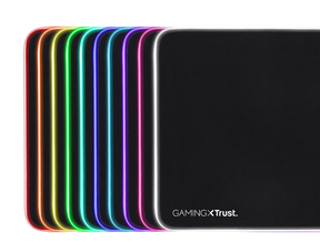 Mouse Pad Gamer Trust Glide L Rgb con Hub Usb 4 Puertos