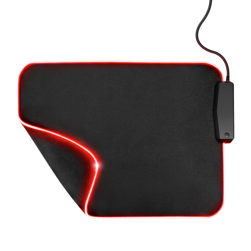 Mouse Pad Gamer Trust Glide L Rgb con Hub Usb 4 Puertos